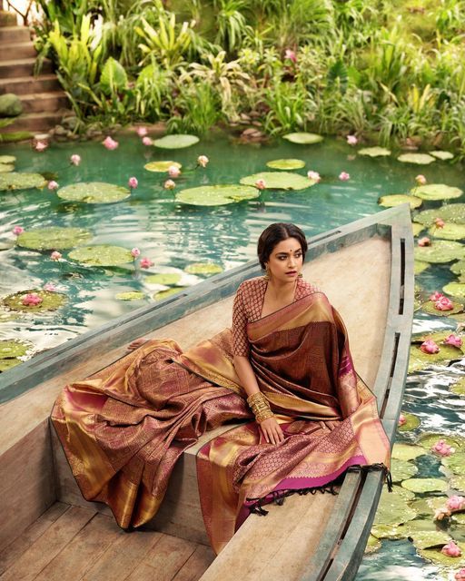 MRIGAKI Bridal Benarasi Silk Saree