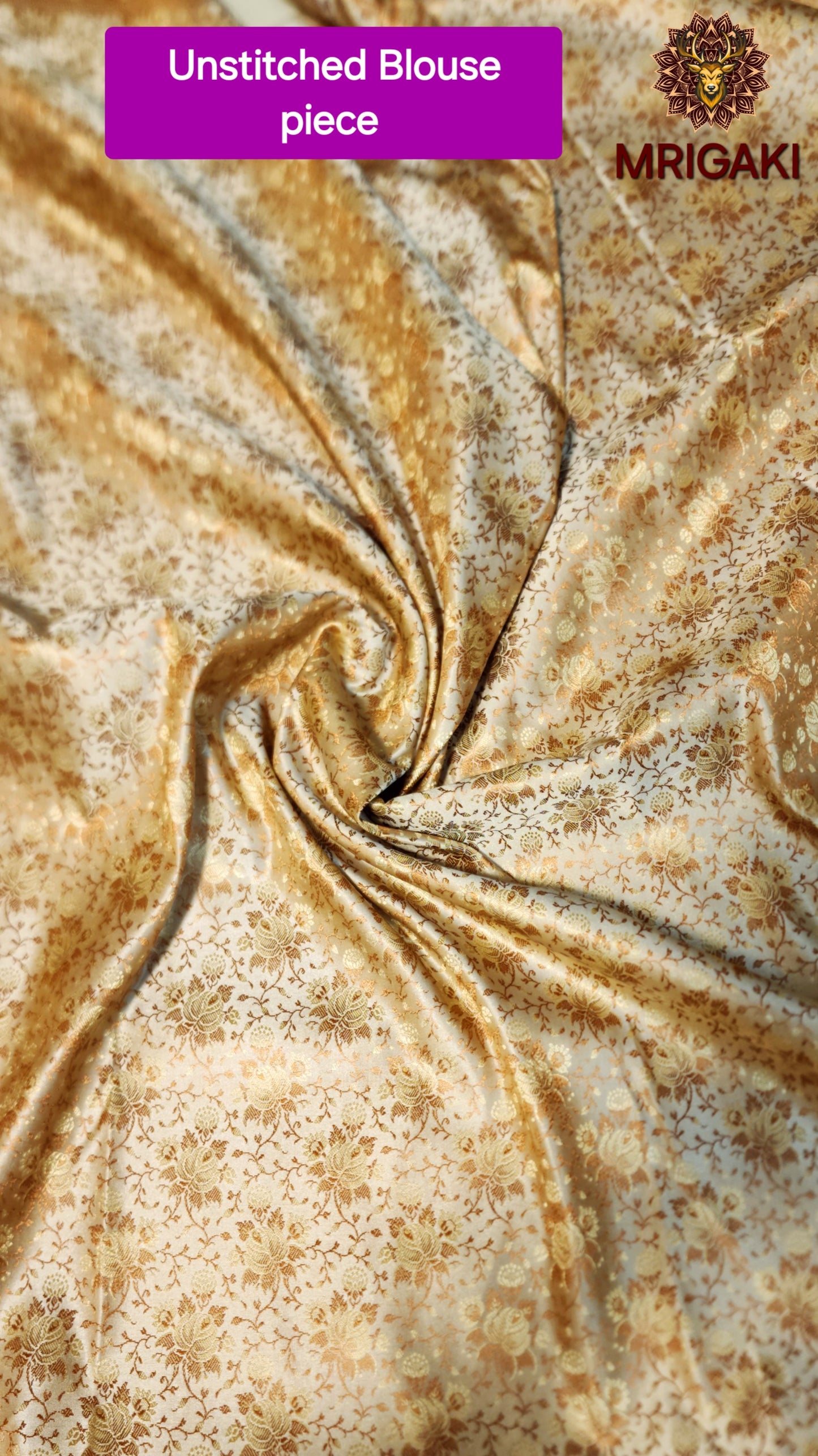 Pure Silk Jamewaar Saree in Pink Golden Contrast colors