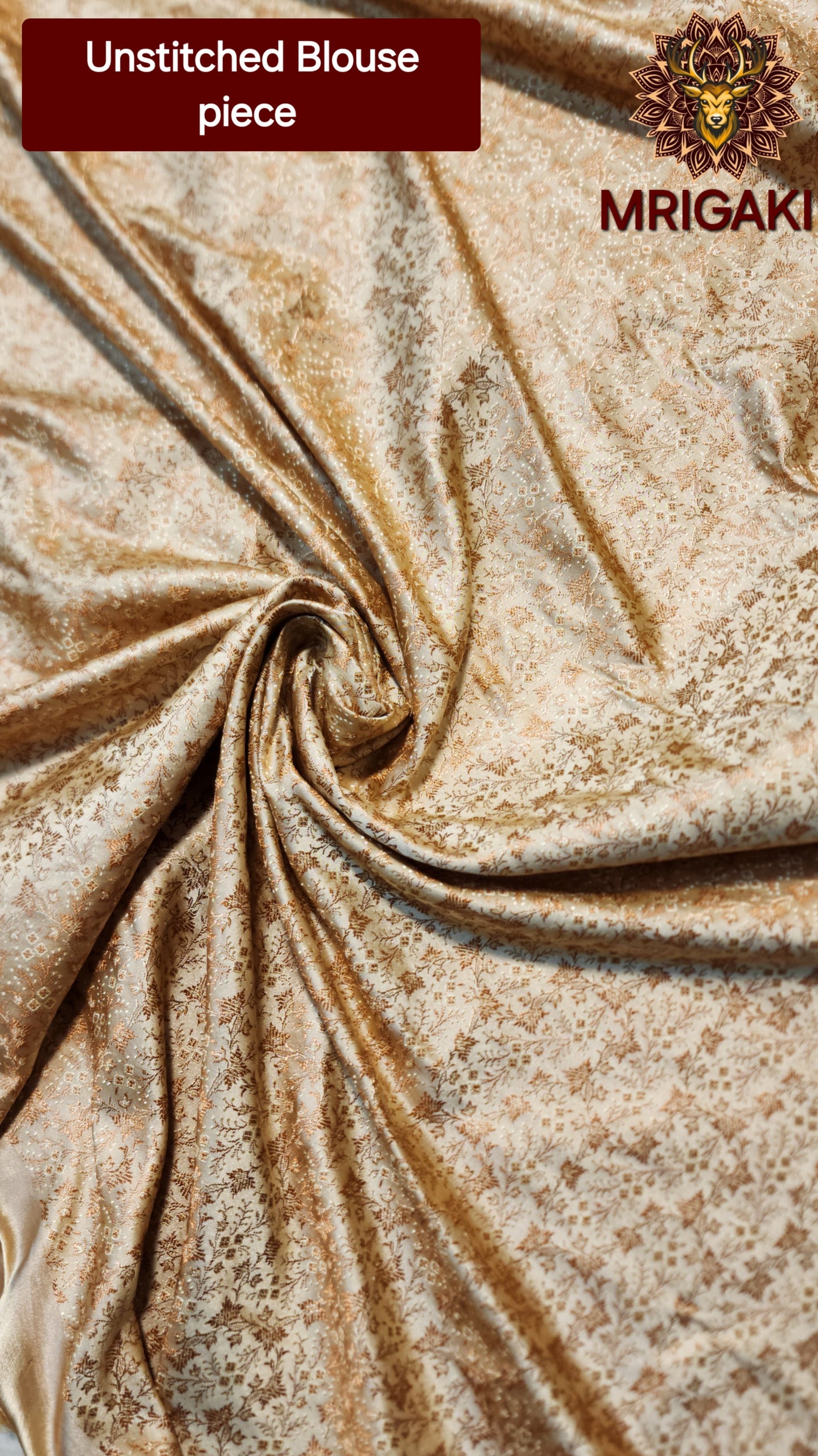 Jamawar Pure Silk Saree in Elegant Red & Beige contrast colors
