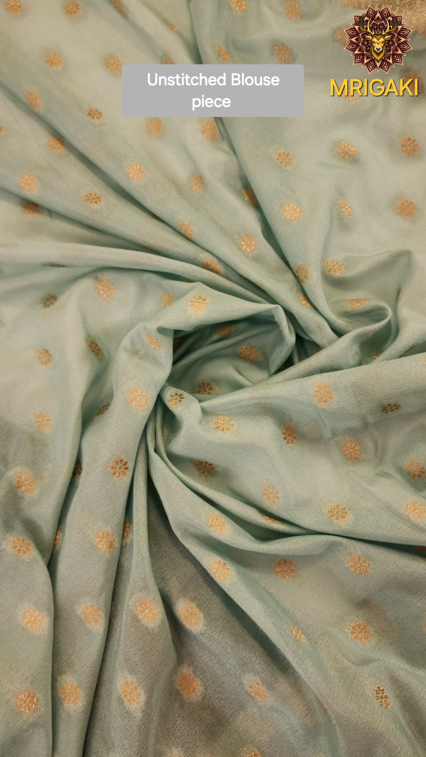 Sky Blue Pure Silk Georgette Banarasi Saree with Handwoven Multi-color Minakaari work