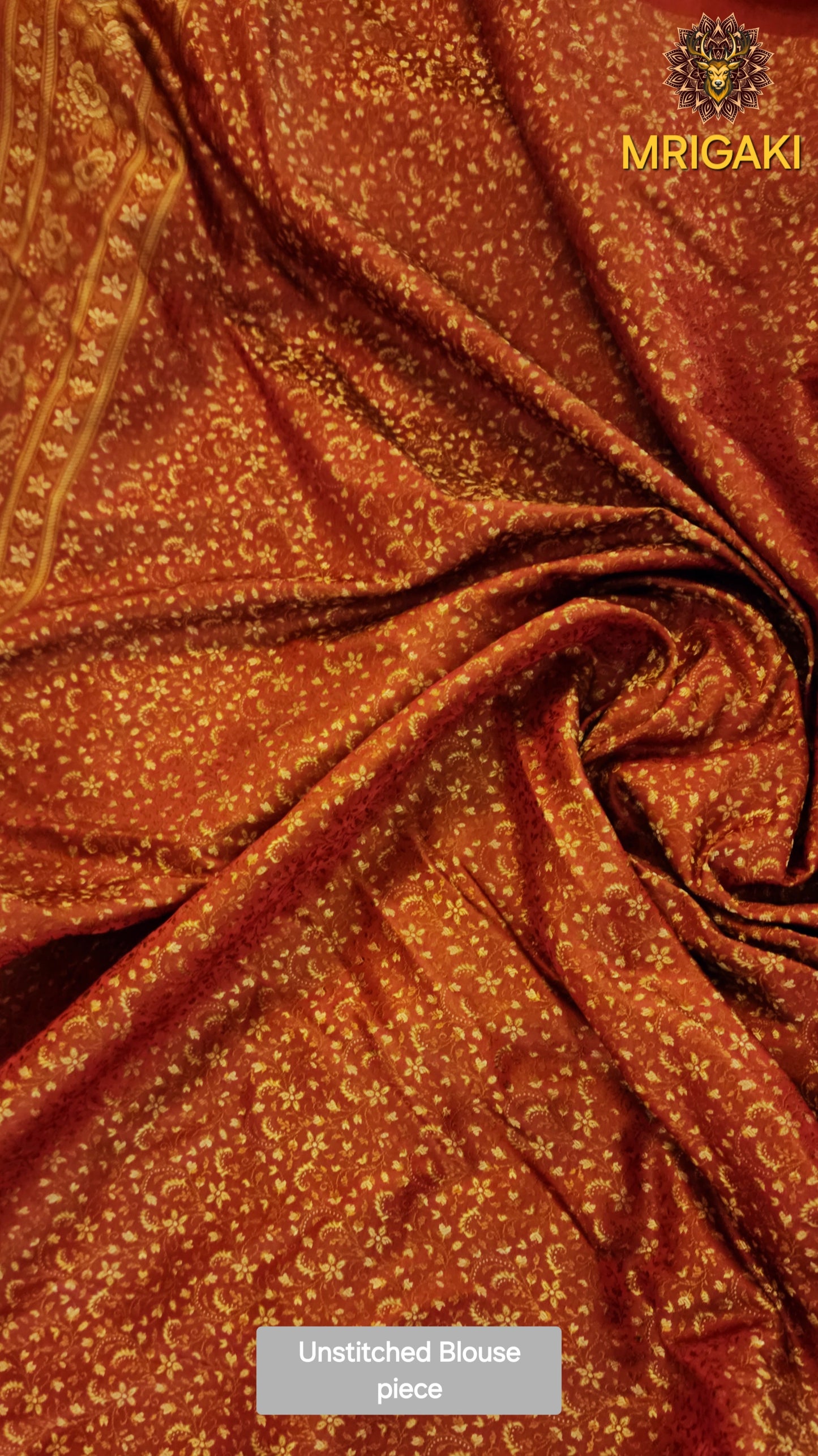 Pure Silk Jamewaar Saree in Yellow Red Contrast colors